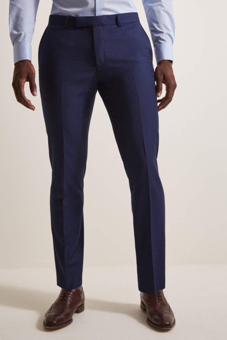 Slim Fit Blue Stretch Suit