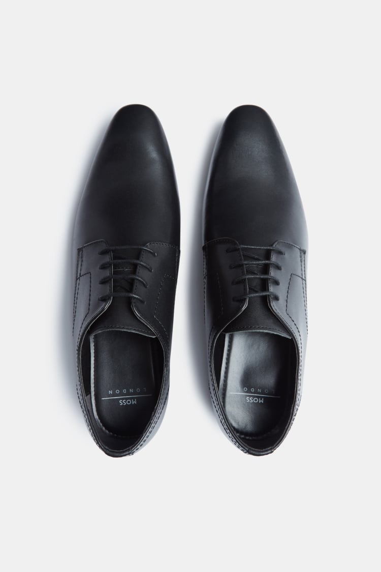 Hartwood Black Plain Derby Shoe