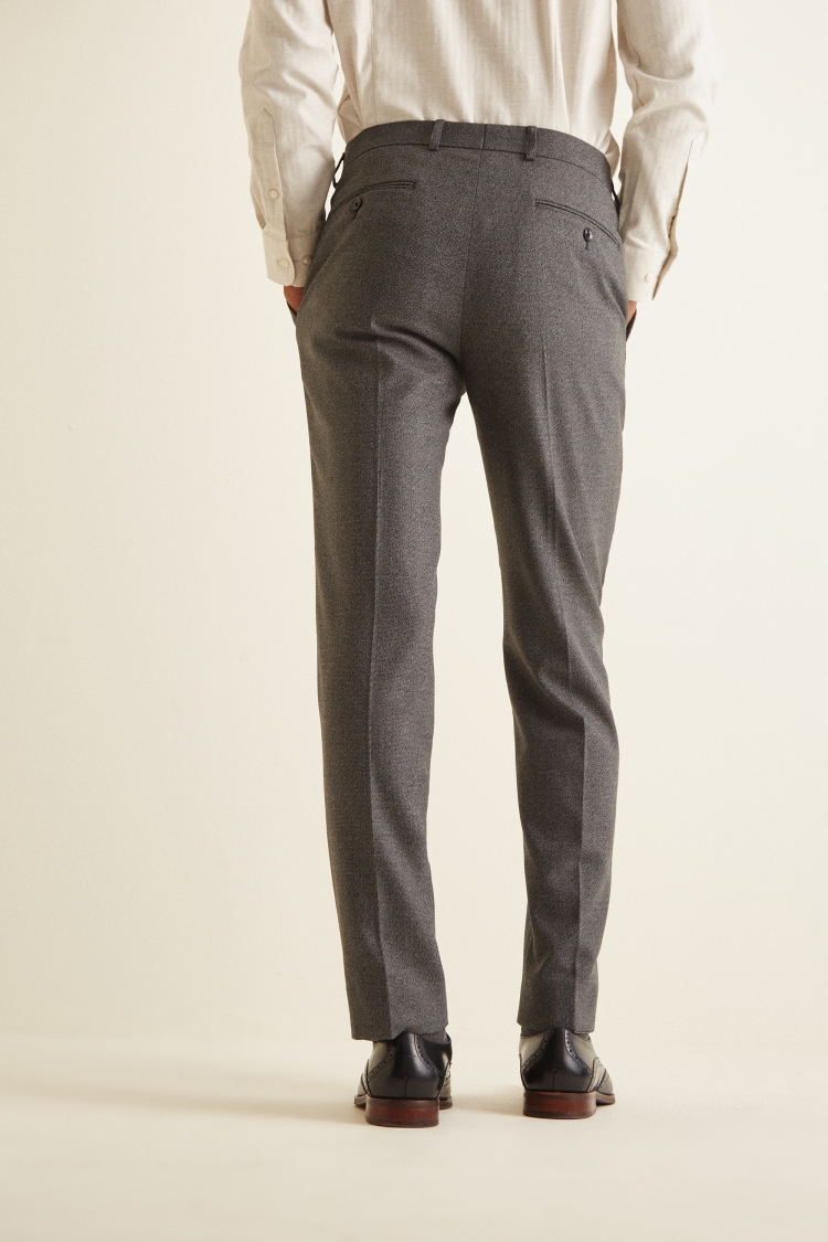 Moss London Slim Fit Grey Textured Trouser