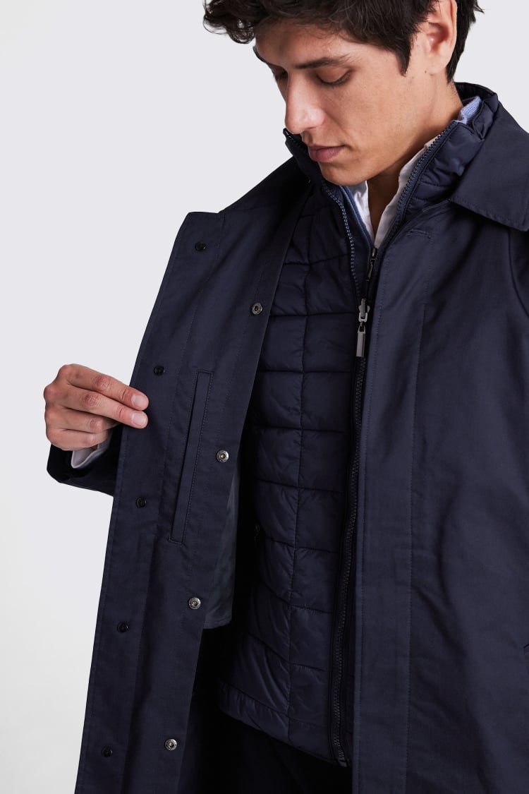 Navy Raincoat