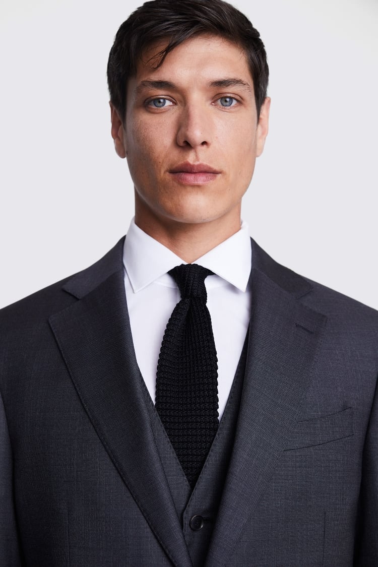 Italian Tailored Fit Charcoal Suit