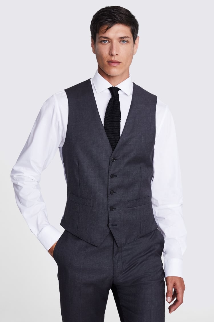 Italian Tailored Fit Charcoal Suit