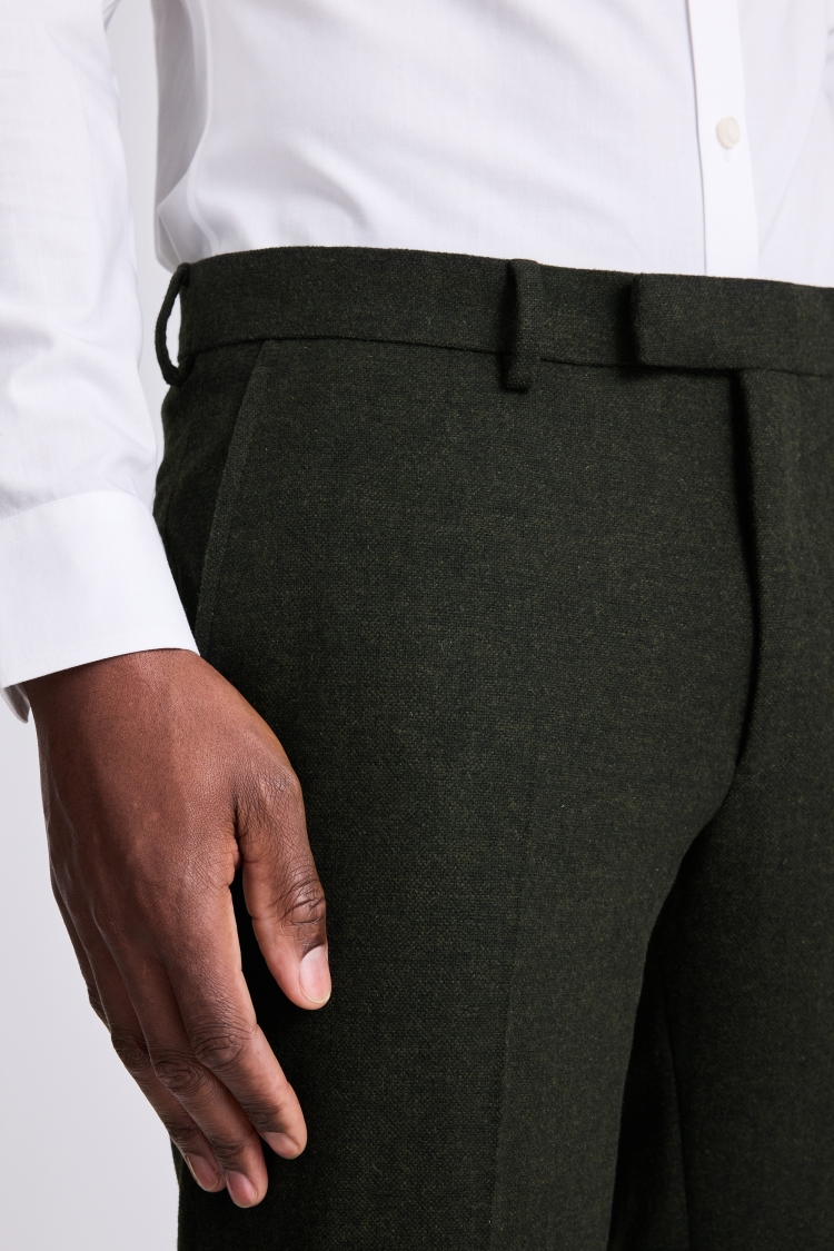 Slim Fit Khaki Donegal Pants