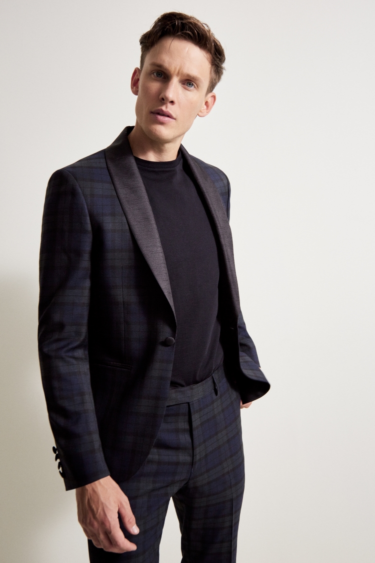 Slim Fit Tartan Dress Jacket