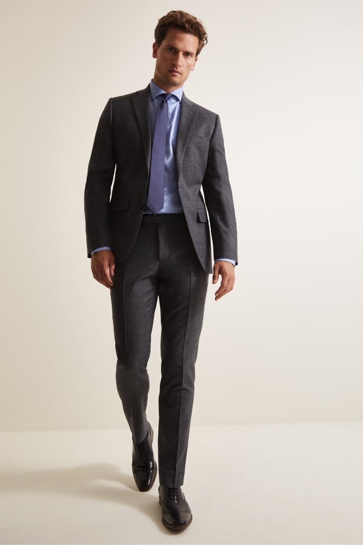 Performance Tailored Fit Grey Milled Suit