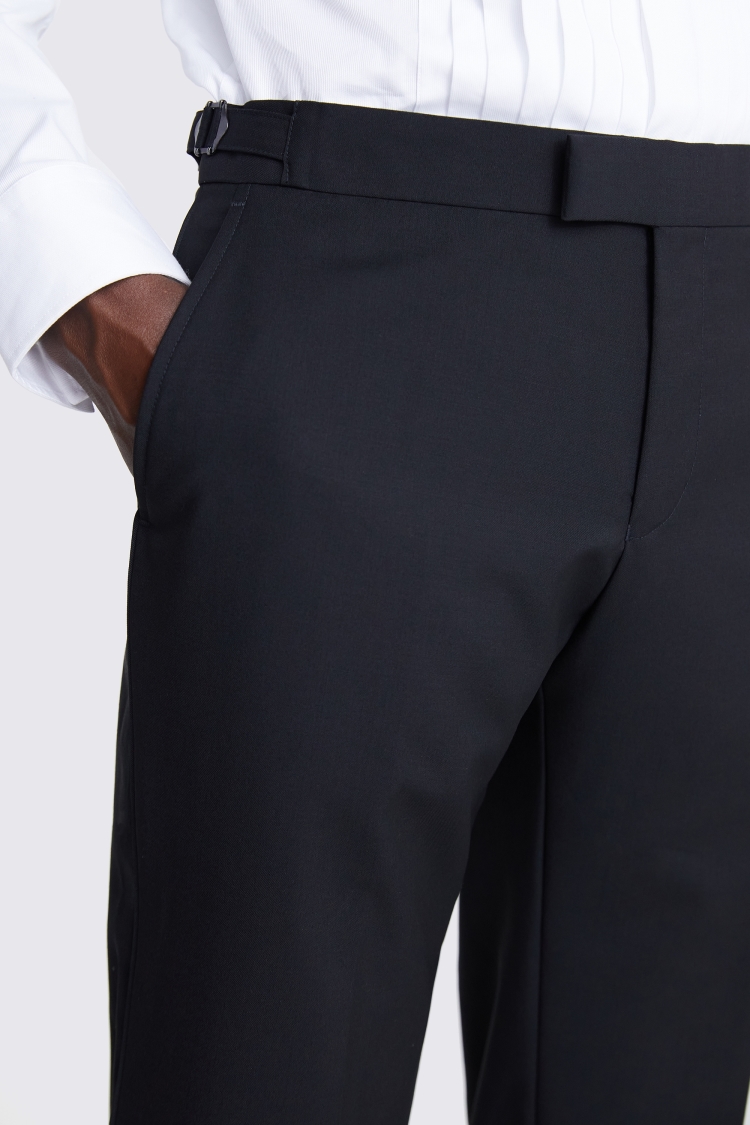 Tailored Fit Black Dress Trousers