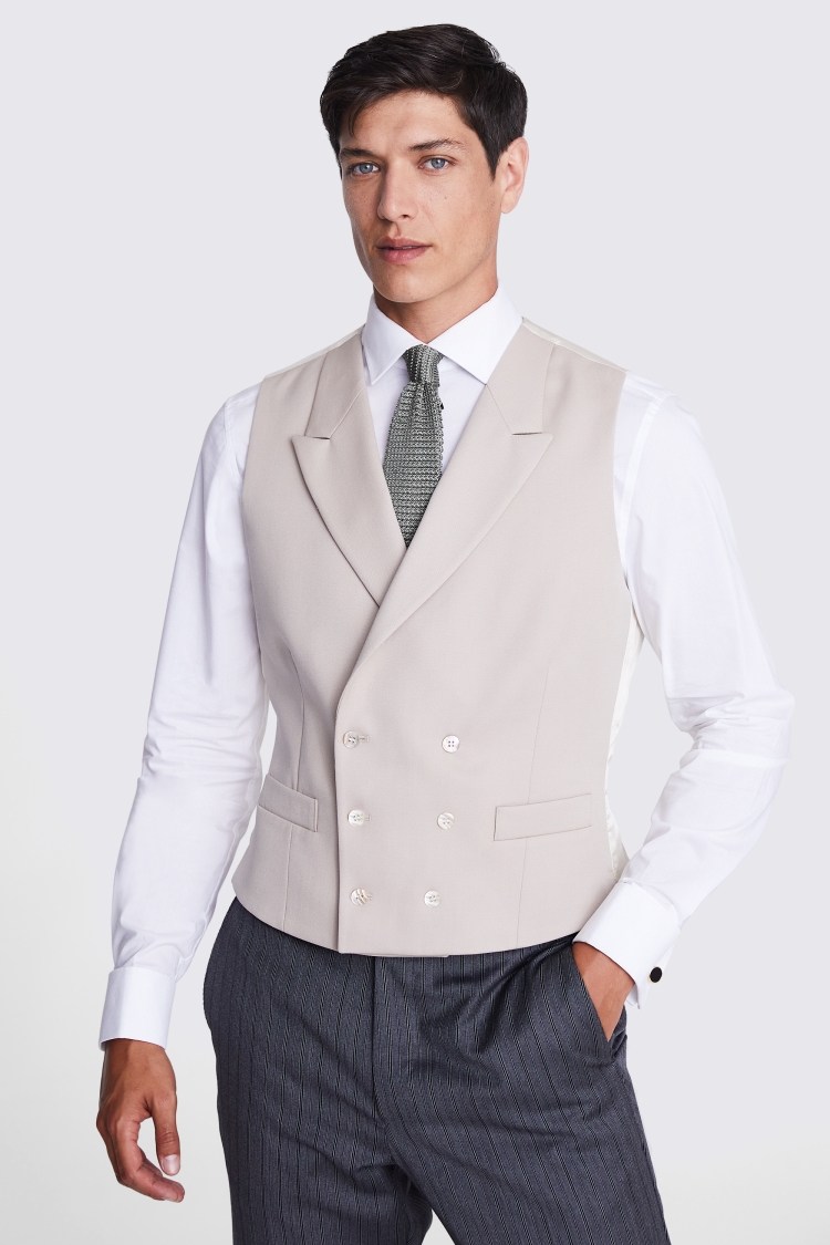 Tailored Fit Stone Waistcoat