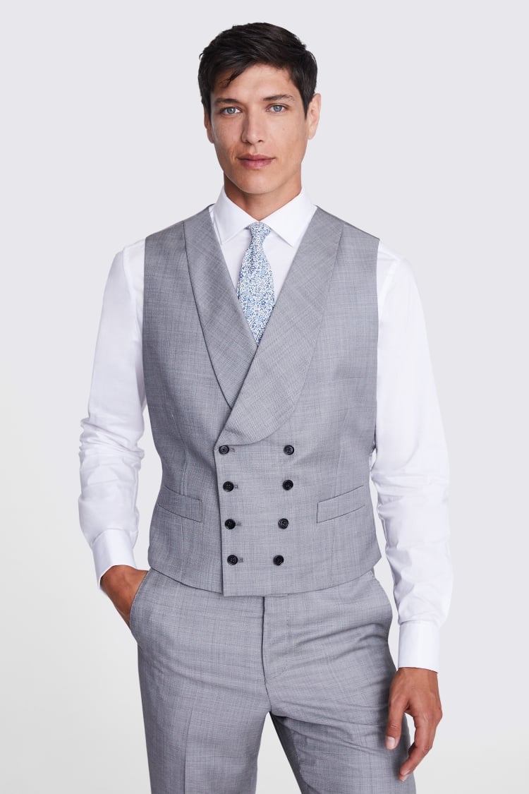 Tailored Fit Grey Vest