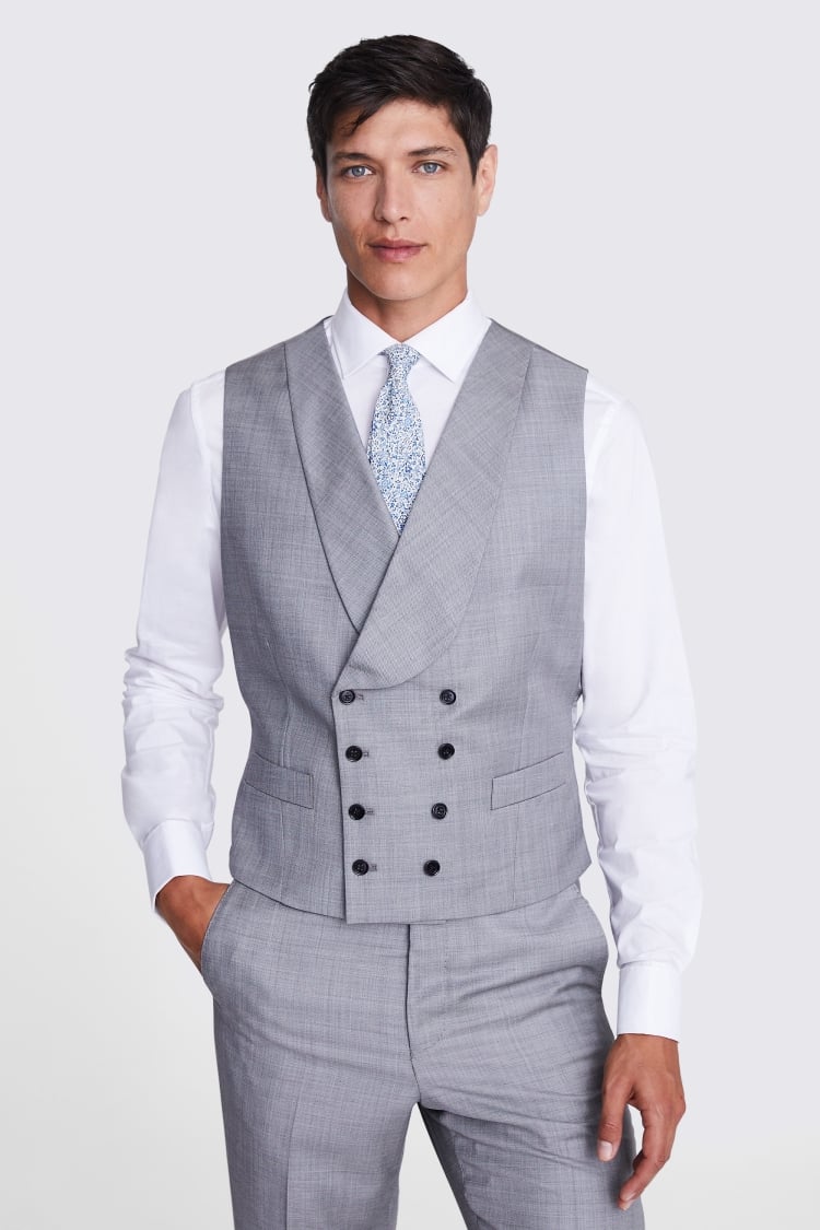 Tailored Fit Grey Morning Waistcoat