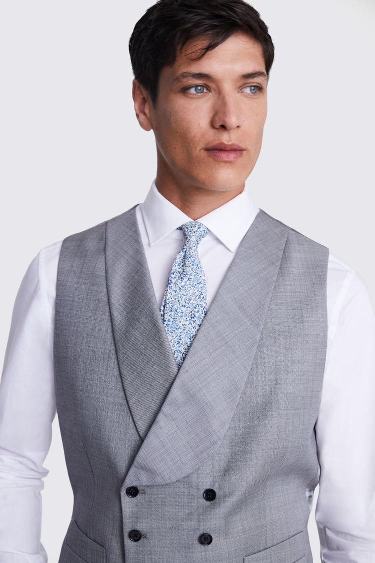 Tailored Fit Grey Morning Vest