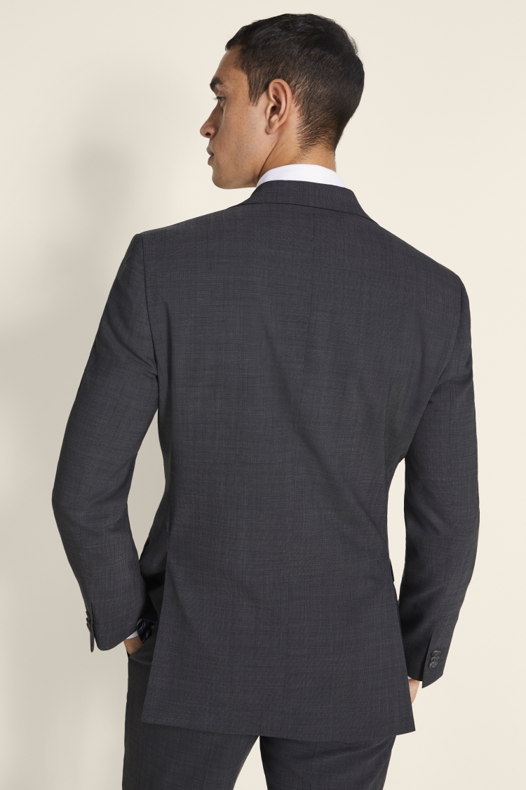 Tailored Fit Grey Pindot Eco Jacket