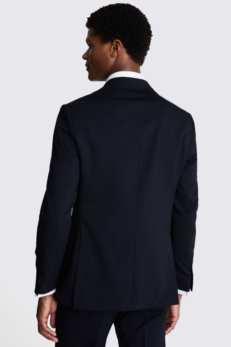 Ted Baker Tailored Fit Black Twill Jacket | Buy Online at Moss