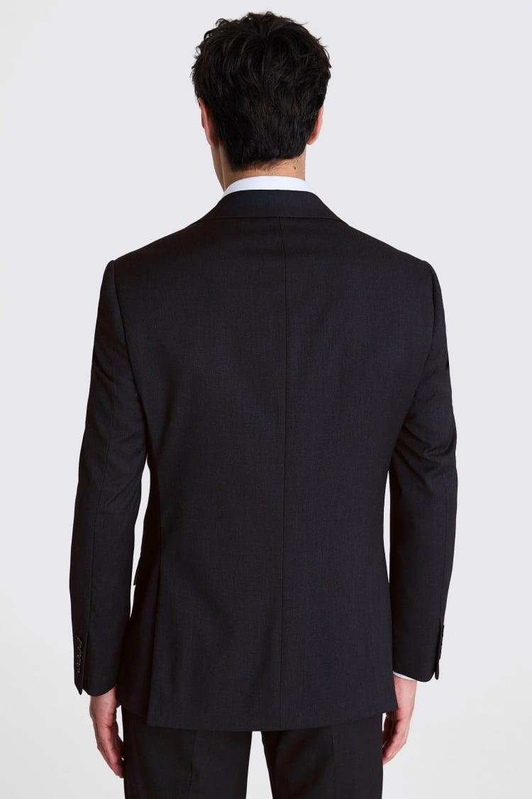 Tailored Fit Charcoal Stretch Jacket