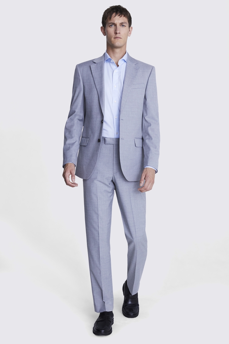 Slim Fit Grey Stretch Suit