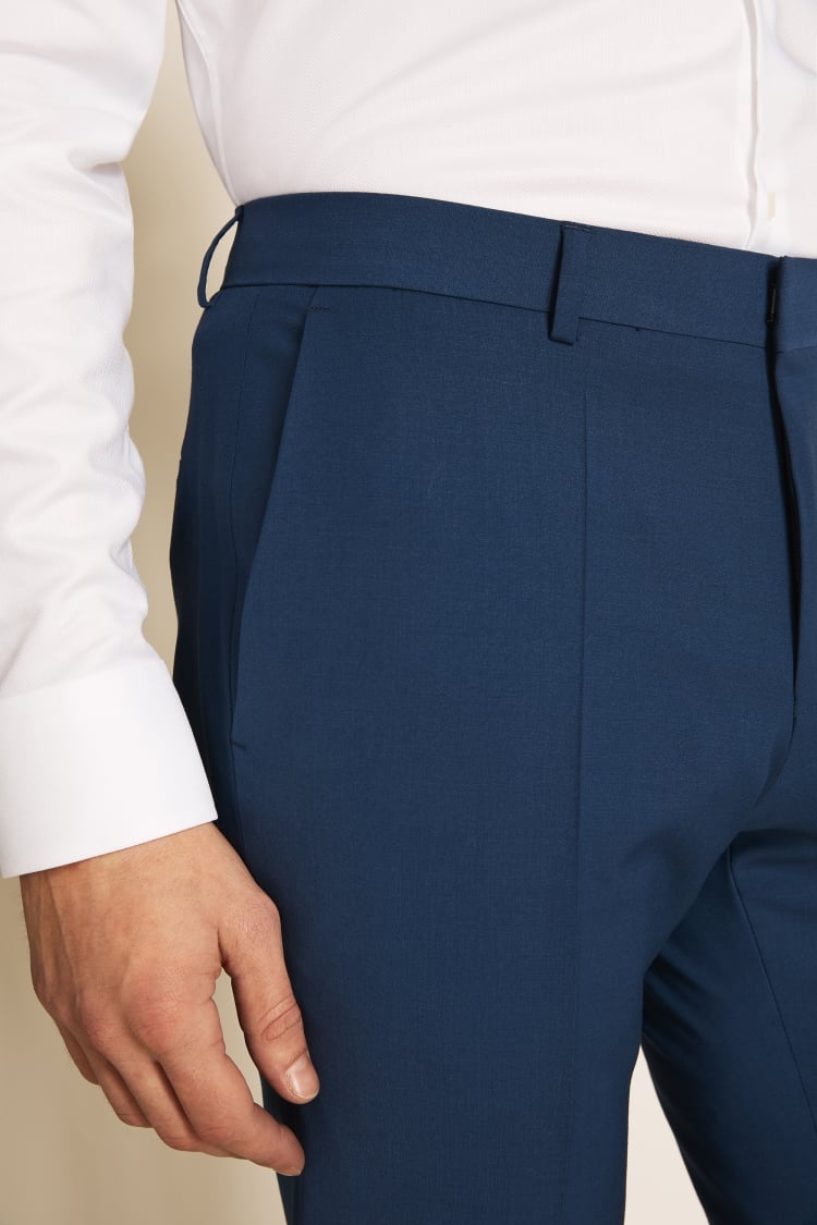 Slim Fit Blue Trousers