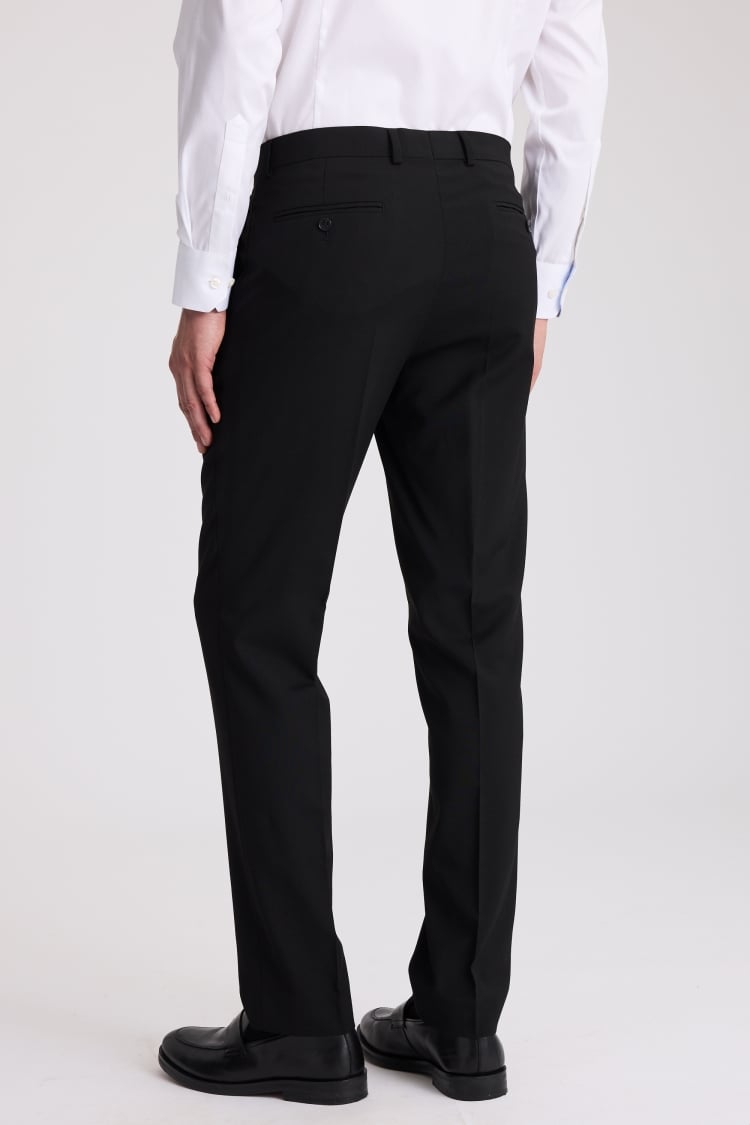 Regular Fit Black Stretch Pants