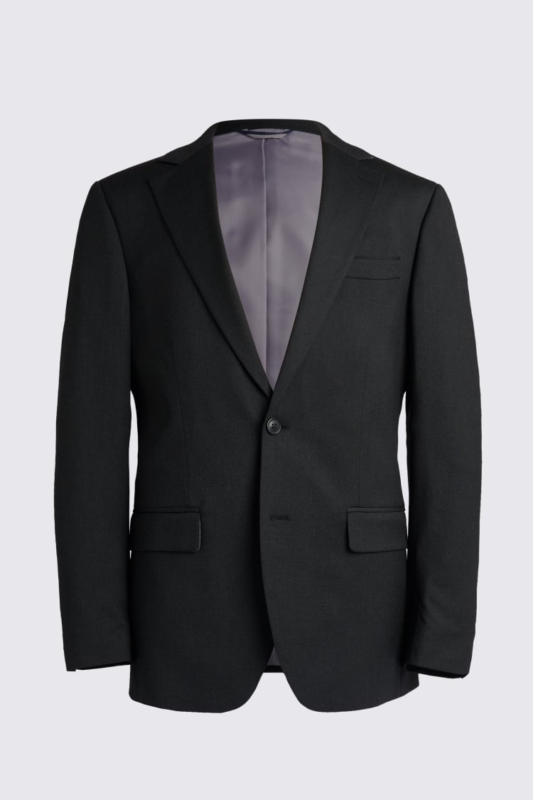 Regular Fit Charcoal Stretch Suit