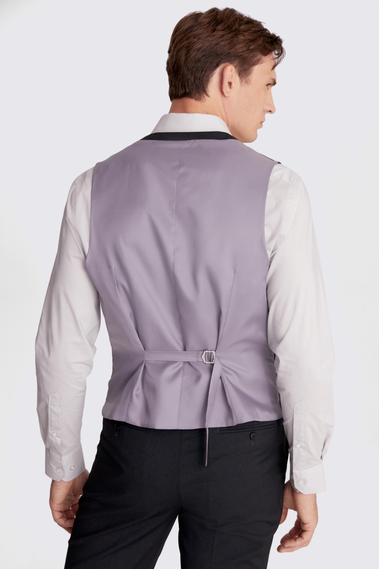 Regular Fit Charcoal Stretch Waistcoat