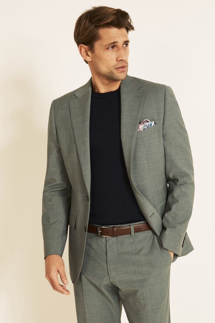 Performance Tailored Fit Light Green Jacket