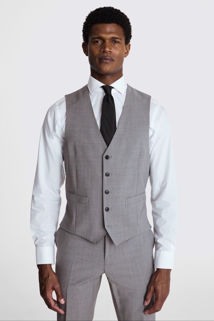 Custom Made  light grey marl performance suit