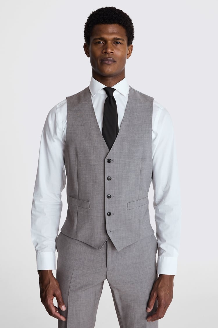 Light grey outlet waistcoat mens