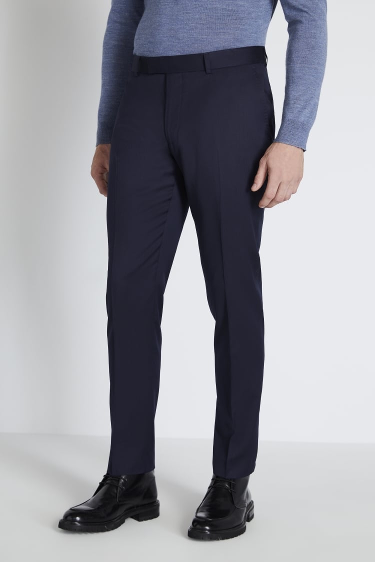 Italian Slim Fit Navy Twill Jacket