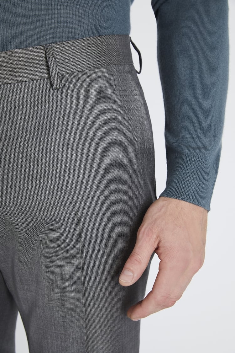 Reda Slim Fit Grey Sharkskin Trouser | Buy Online at Moss