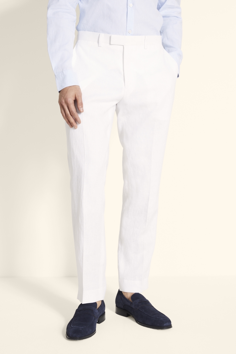 white linen trousers men's