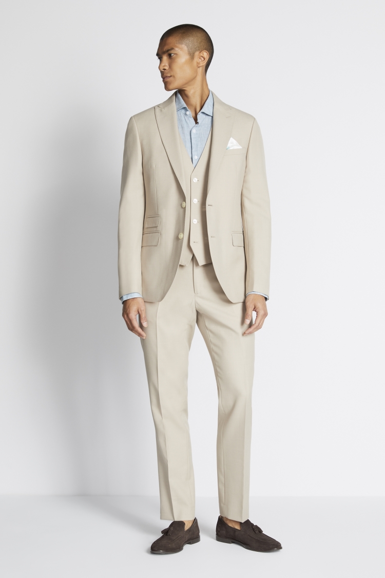 French Connection Slim Fit Neutral Suit