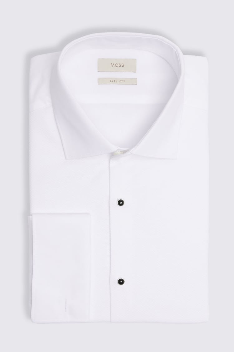 Slim Fit White Marcella Dress Shirt