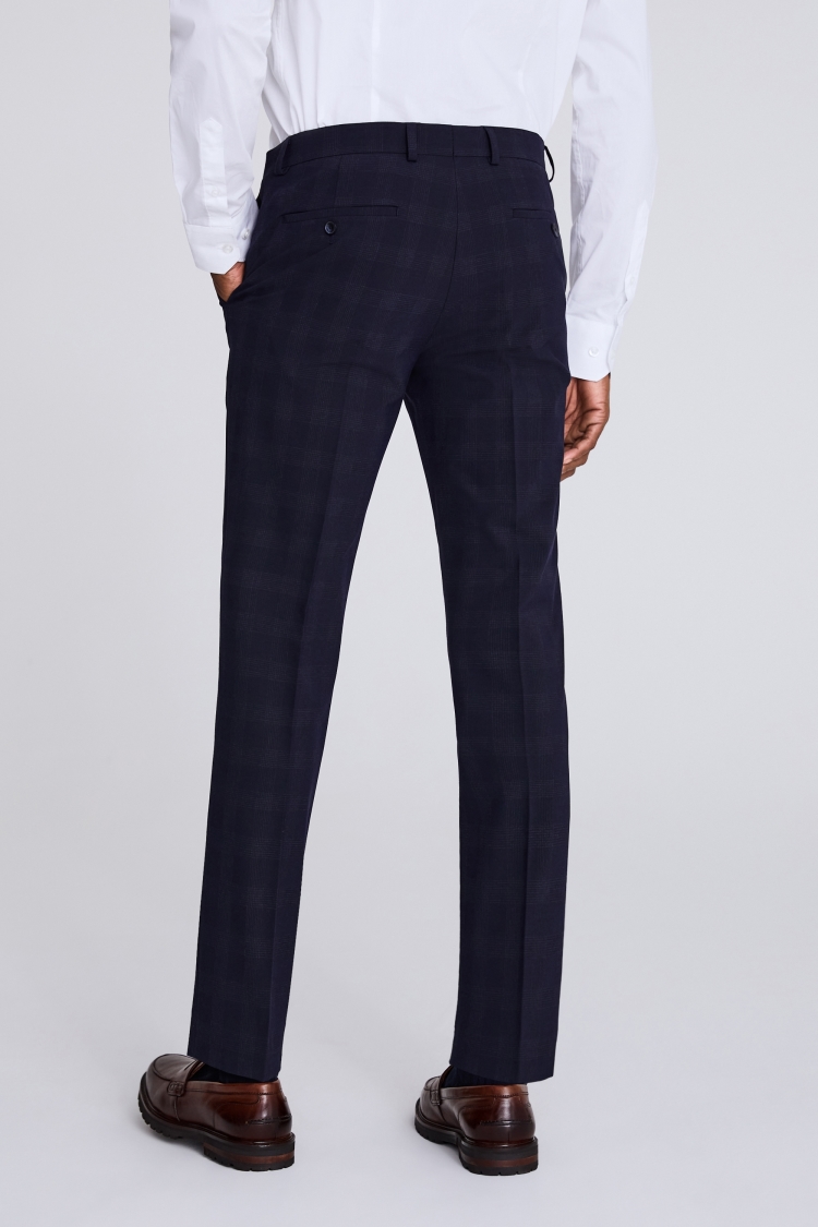 Slim Fit Navy Trousers