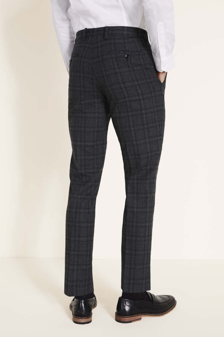 DKNY Charcoal Check Trousers | Buy Online at Moss