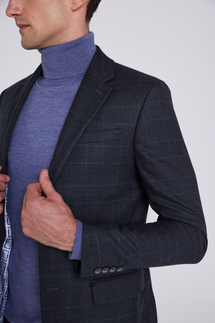 Slim Fit eco Ink Check Jacket