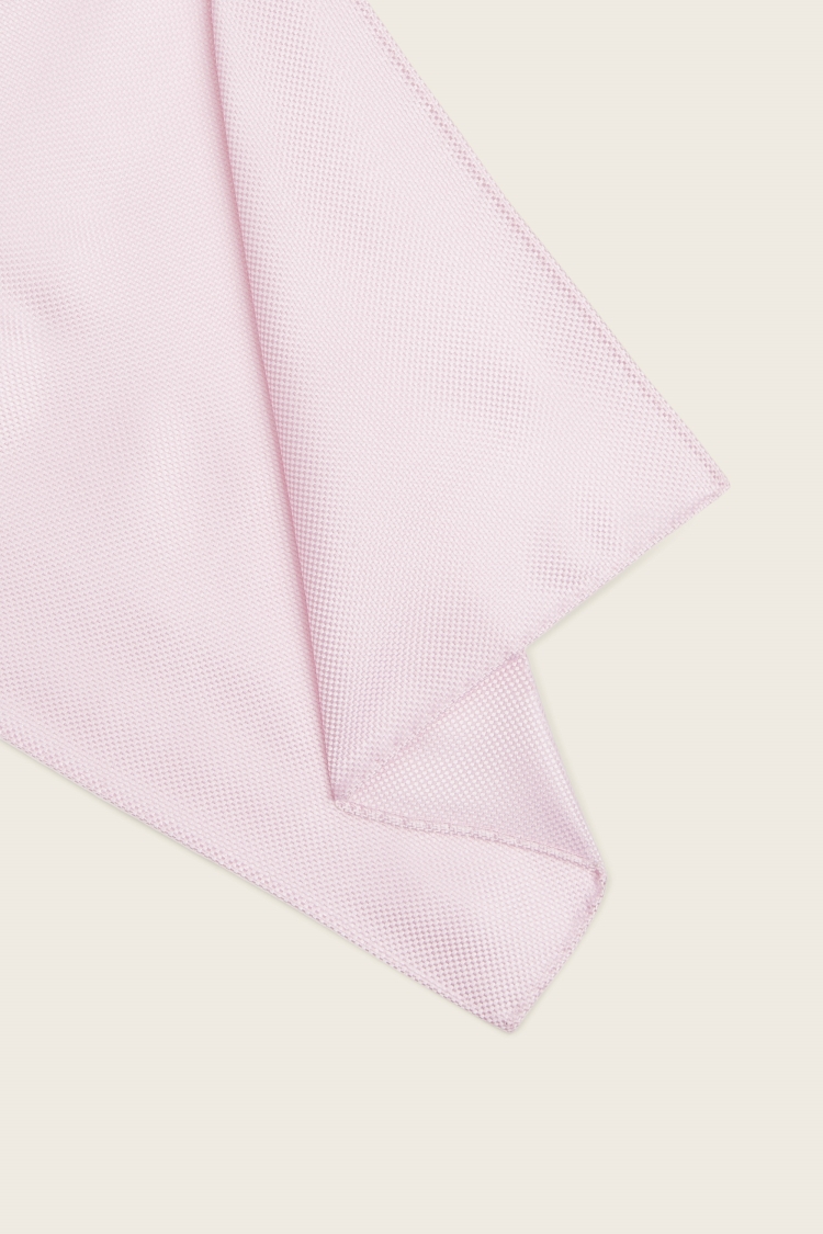 Pink Plain Natte Silk Pocket Square