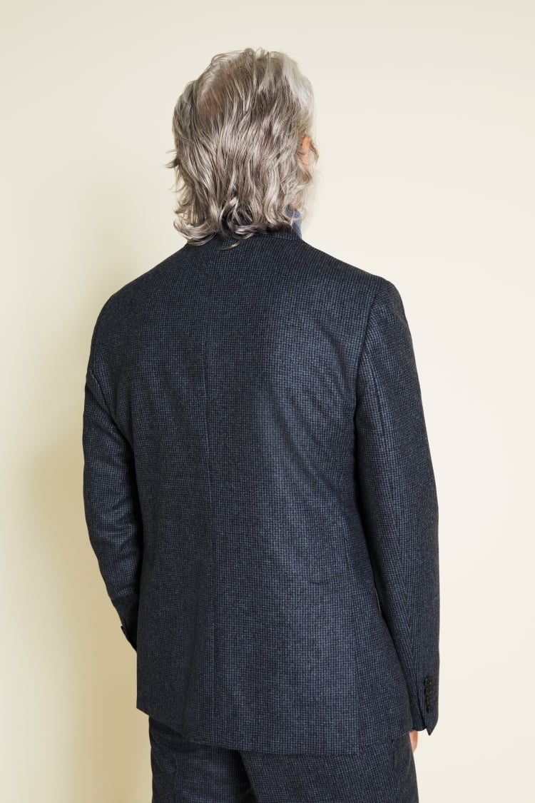 Tailored Fit Blue Puppytooth Jacket