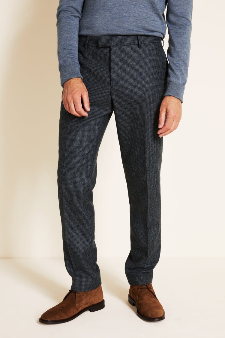 Tailored Fit Blue Puppytooth Jacket