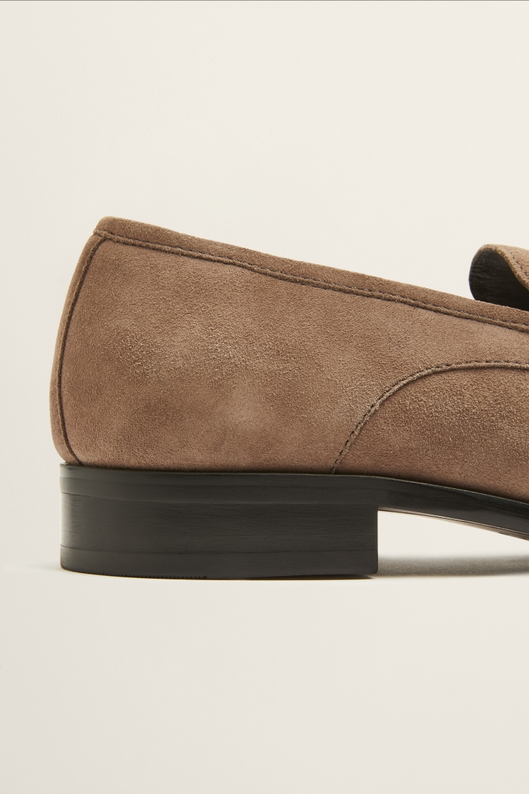 John White Strand Sand Suede Loafer Shoe