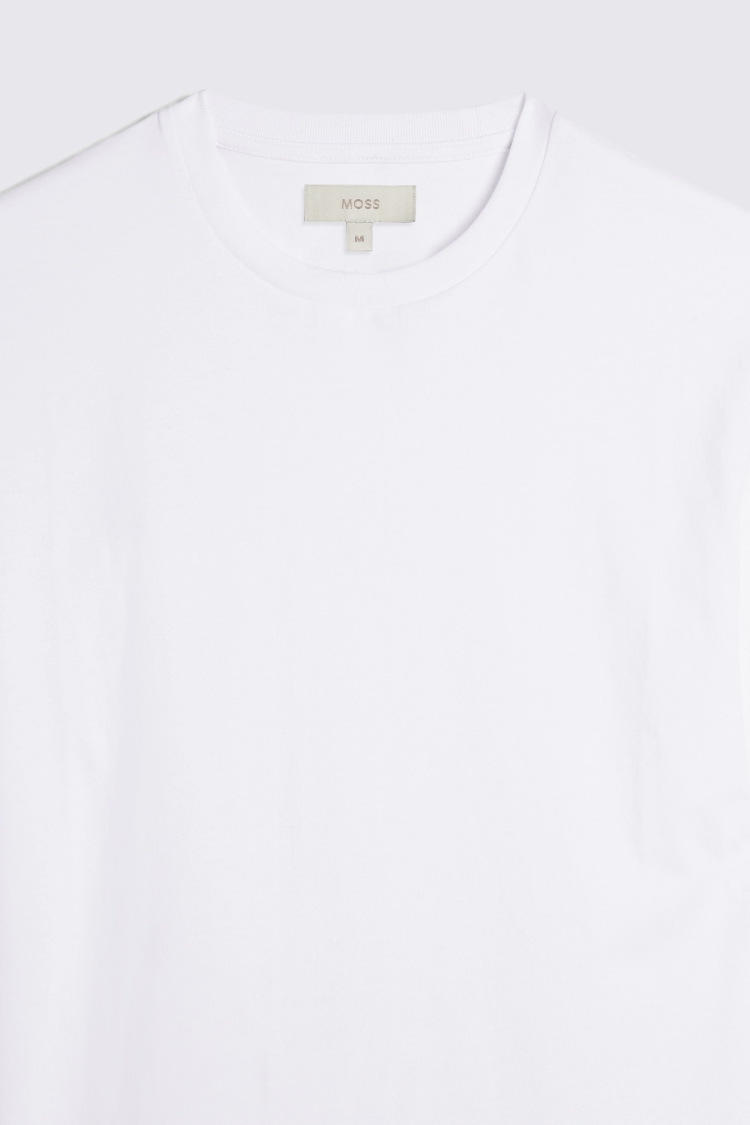 Men's round neck white t shirts sale