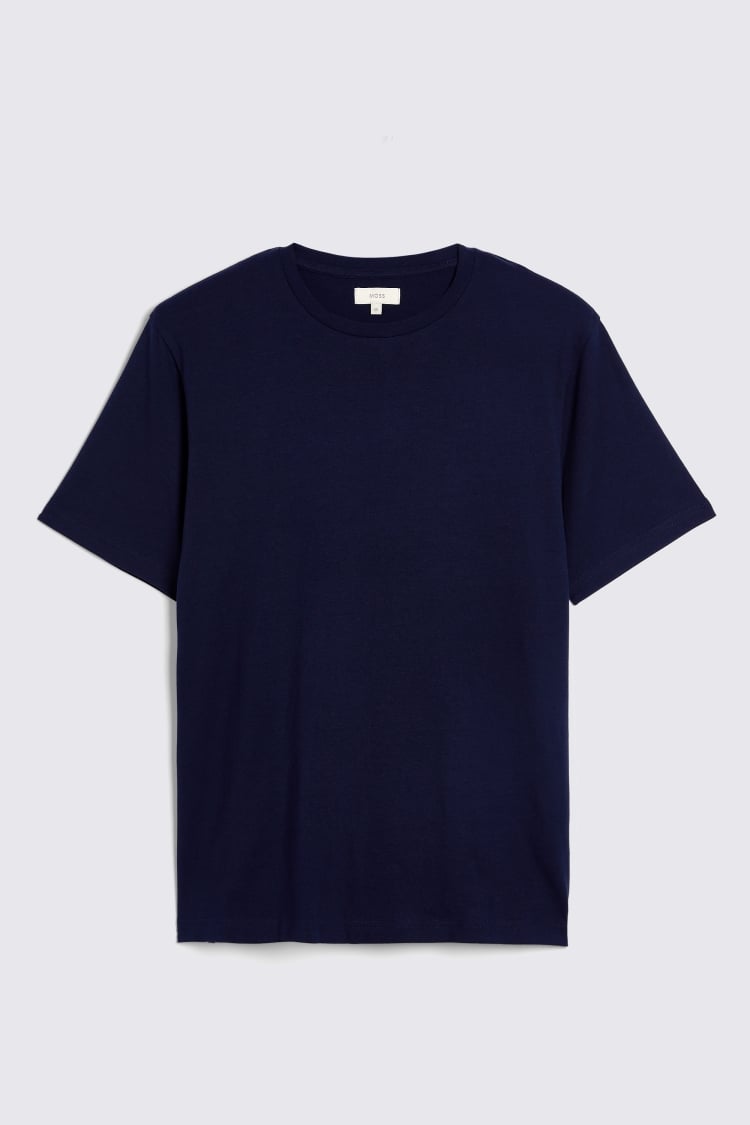 Navy Crew Neck T Shirt Buy Online at Moss