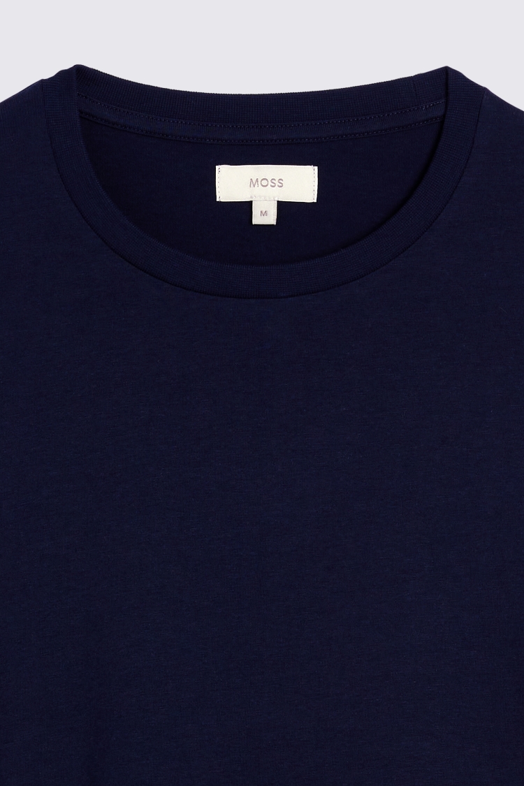 Navy Crew Neck T-Shirt | Buy Online at Moss