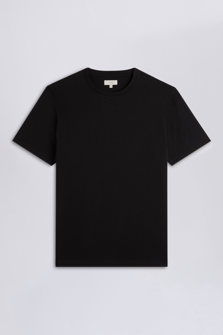 Plain black shop crew neck