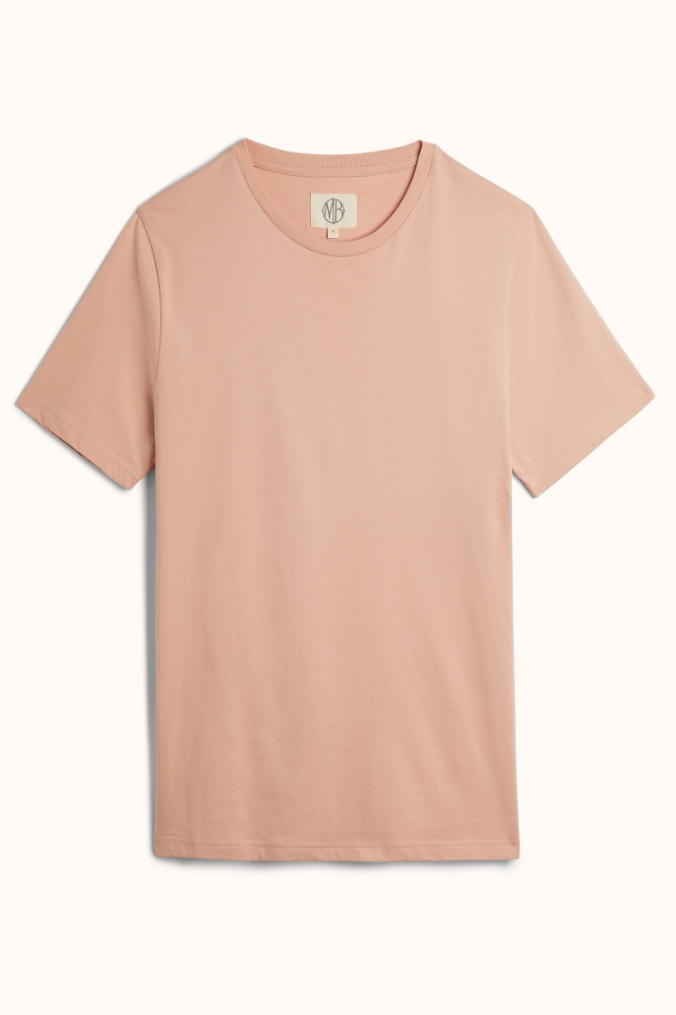 Dusty Pink Crew-Neck T-Shirt | Buy Online at Moss