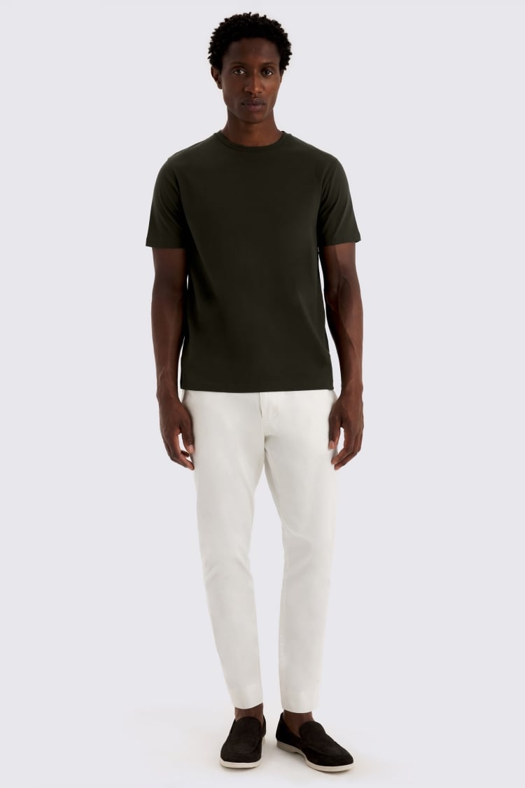 Khaki Crew-Neck T-Shirt