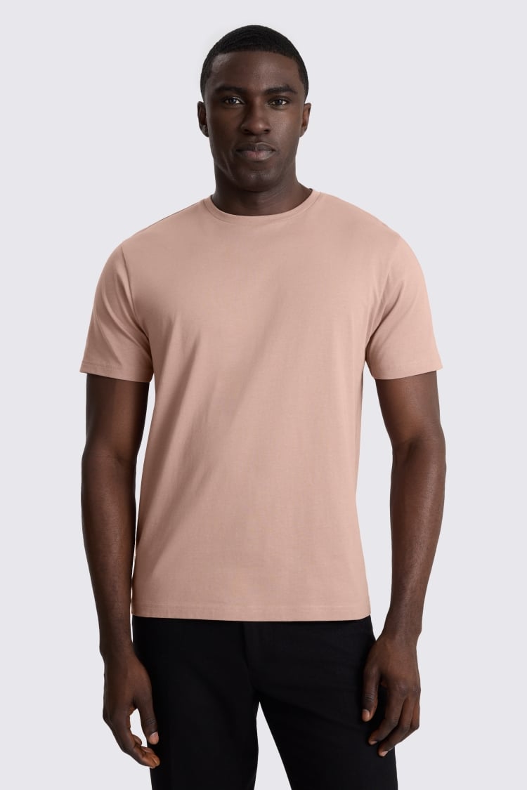 Light Mauve Crew-Neck T-Shirt
