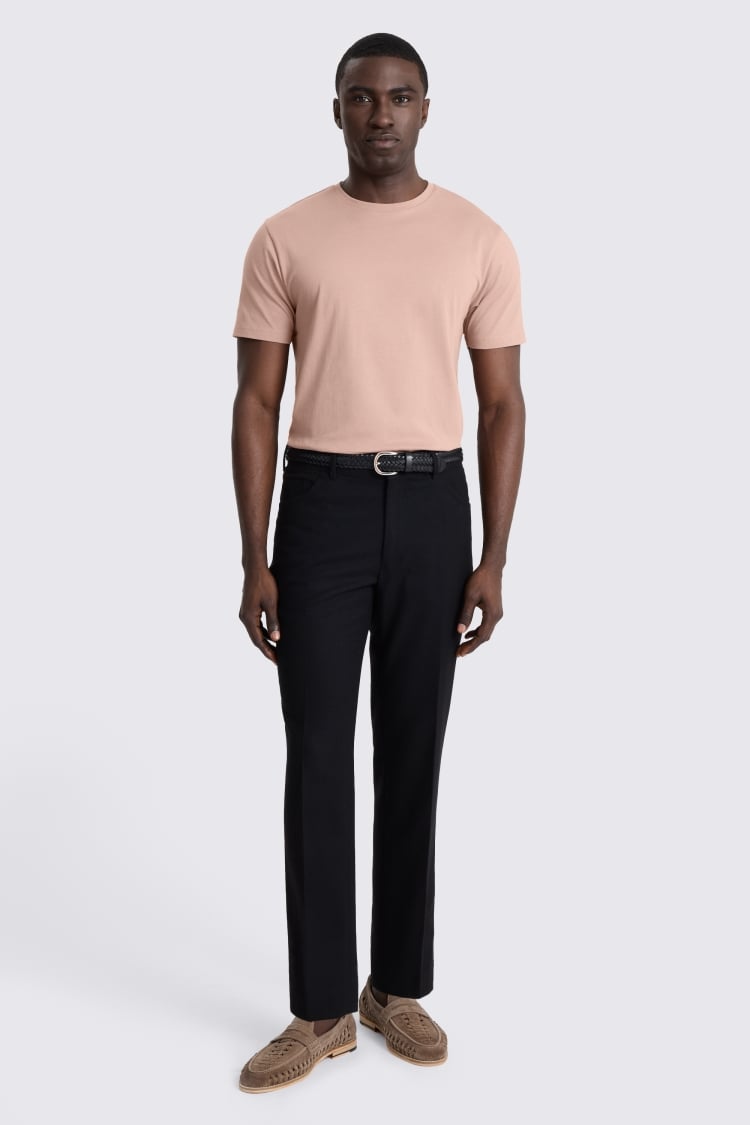 Light Mauve Crew-Neck T-Shirt