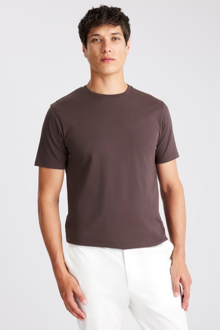 Dark Purple Crew-Neck T-Shirt