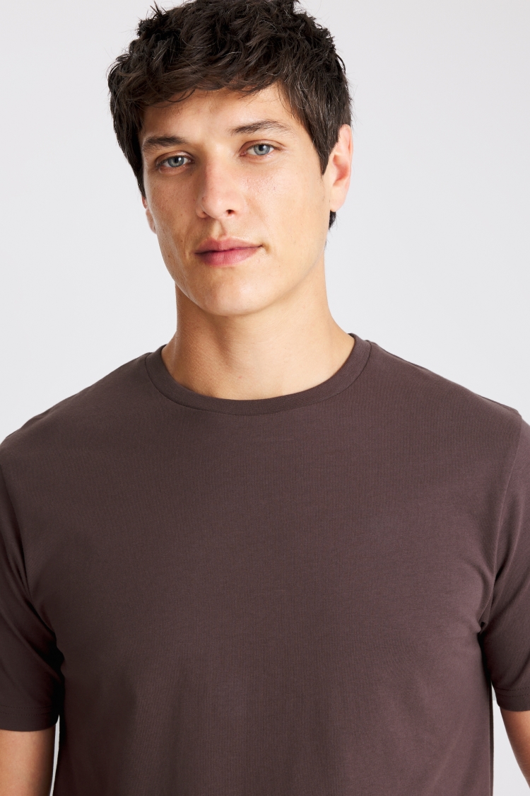 Dark Purple Crew-Neck T-Shirt