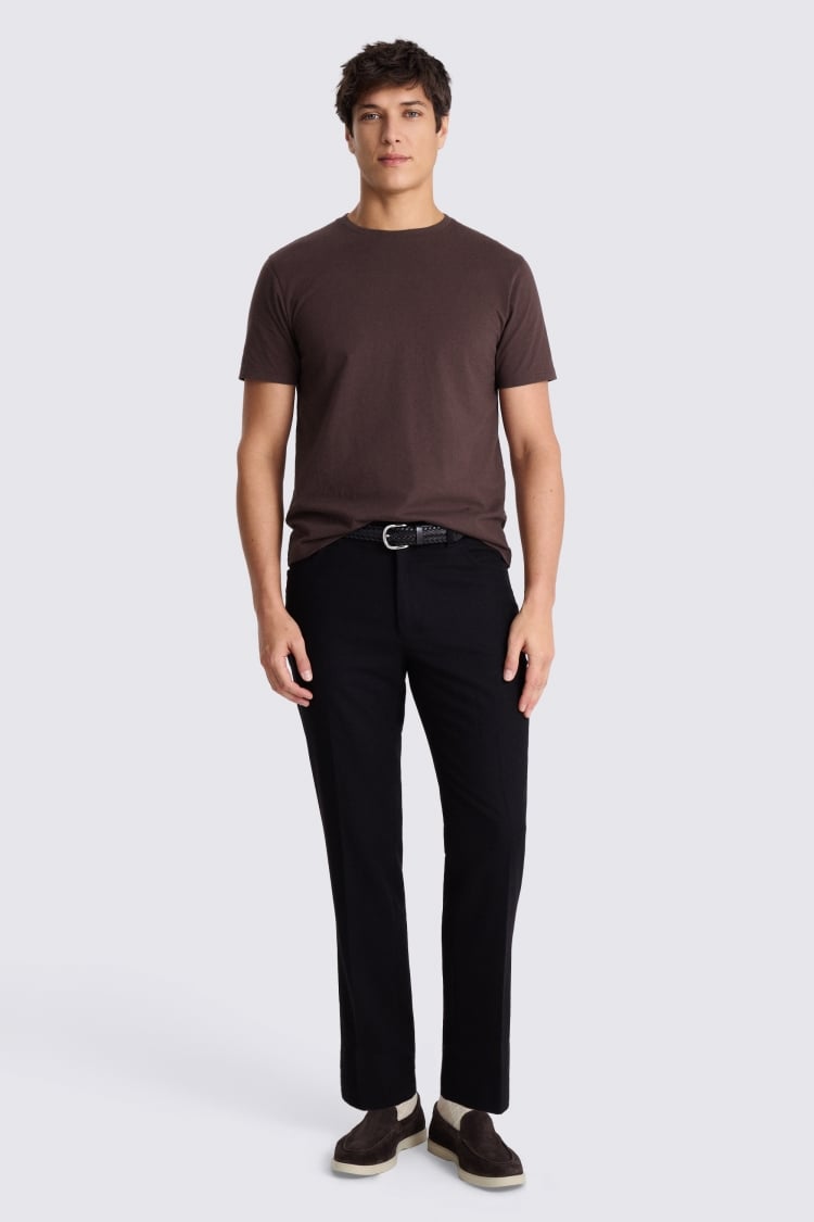 Maroon Cotton Crew-Neck T-Shirt