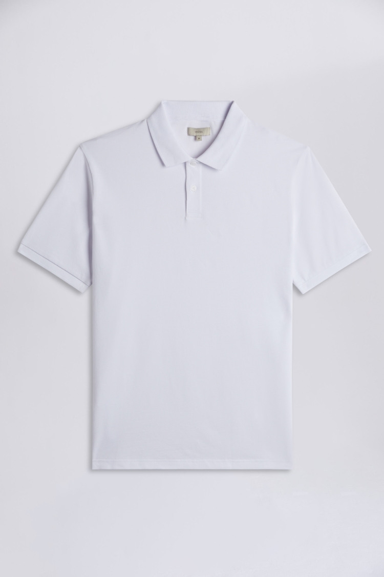 White Pique Polo Shirt | Buy Online at Moss