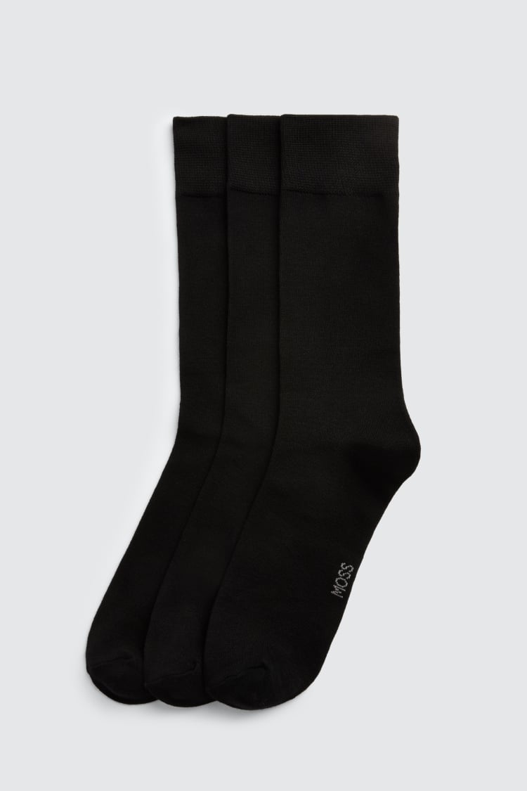 Black Silk Dress Socks